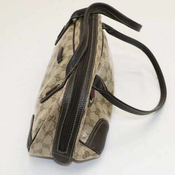 GUCCI Crystal Monogram Web Princy Boston - Brown - Picture 6 of 16